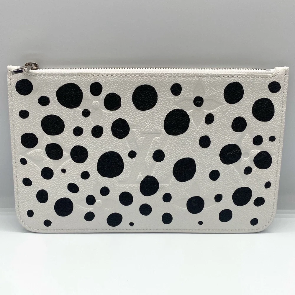 ⭐️LTD⭐️Louis Vuitton X Yayoi Kusama Monogram Empreinte Neverfull Dots Pochette - Picture 5 of 16